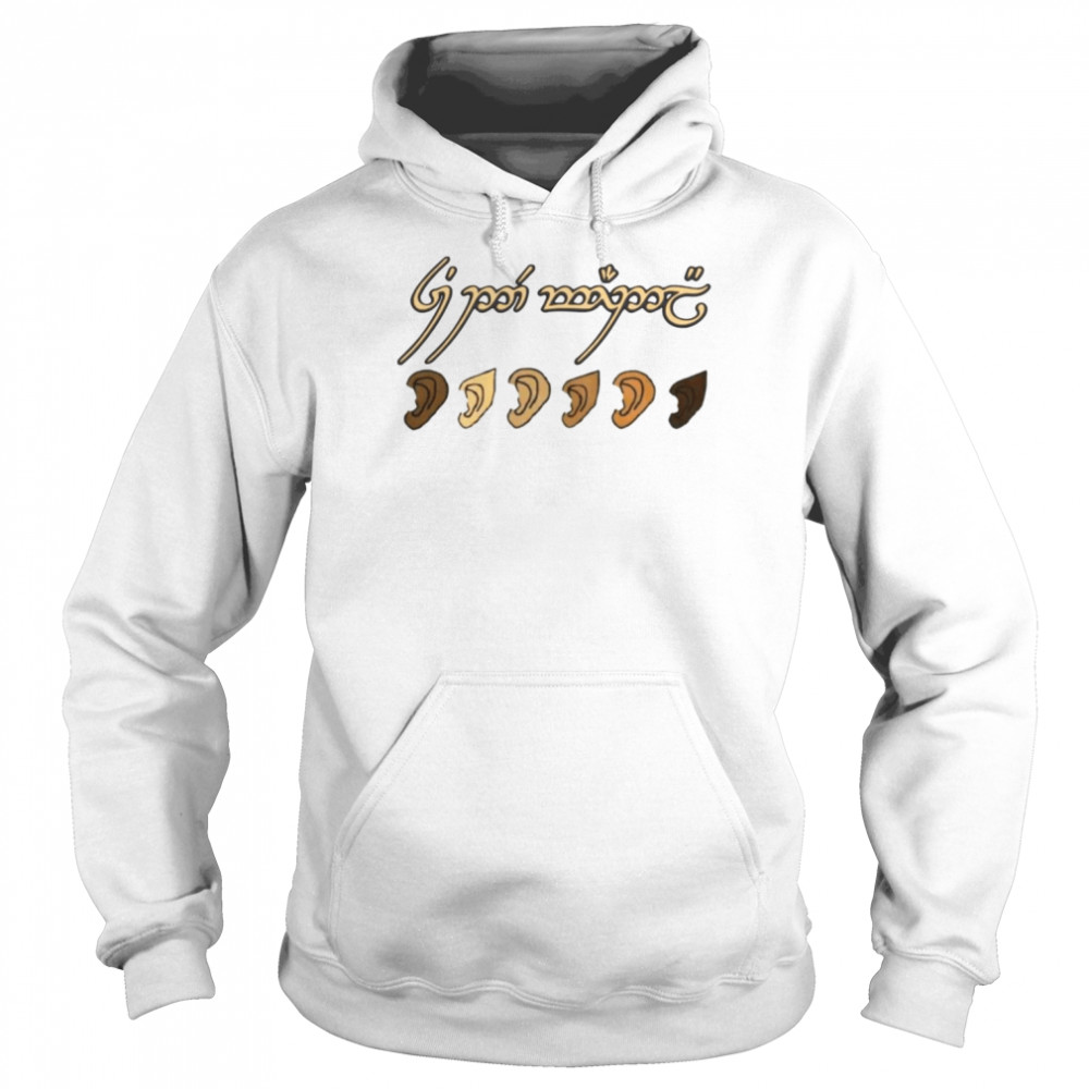 You All Are Welcome Here Elvish Elijah Funny Memes Wood shirt Unisex Hoodie