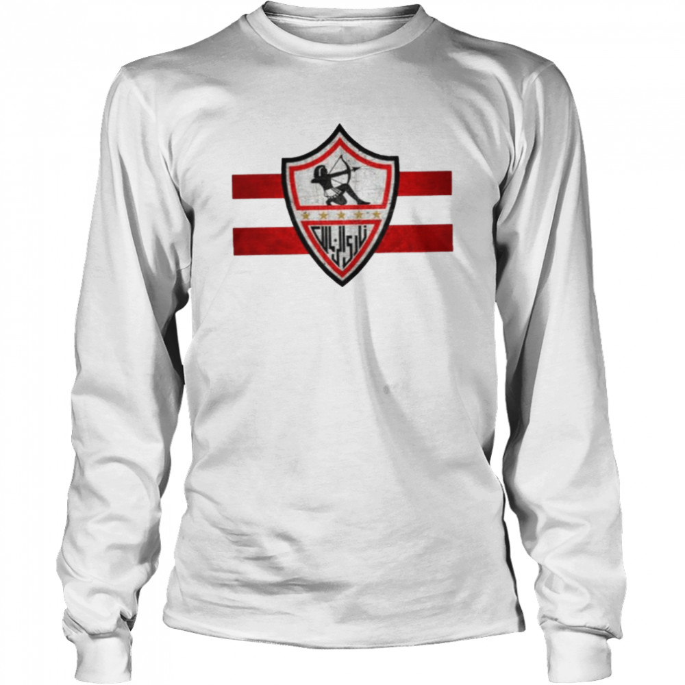 Zamalek Soccer Football Fans Giza Egypt shirt Long Sleeved T-shirt