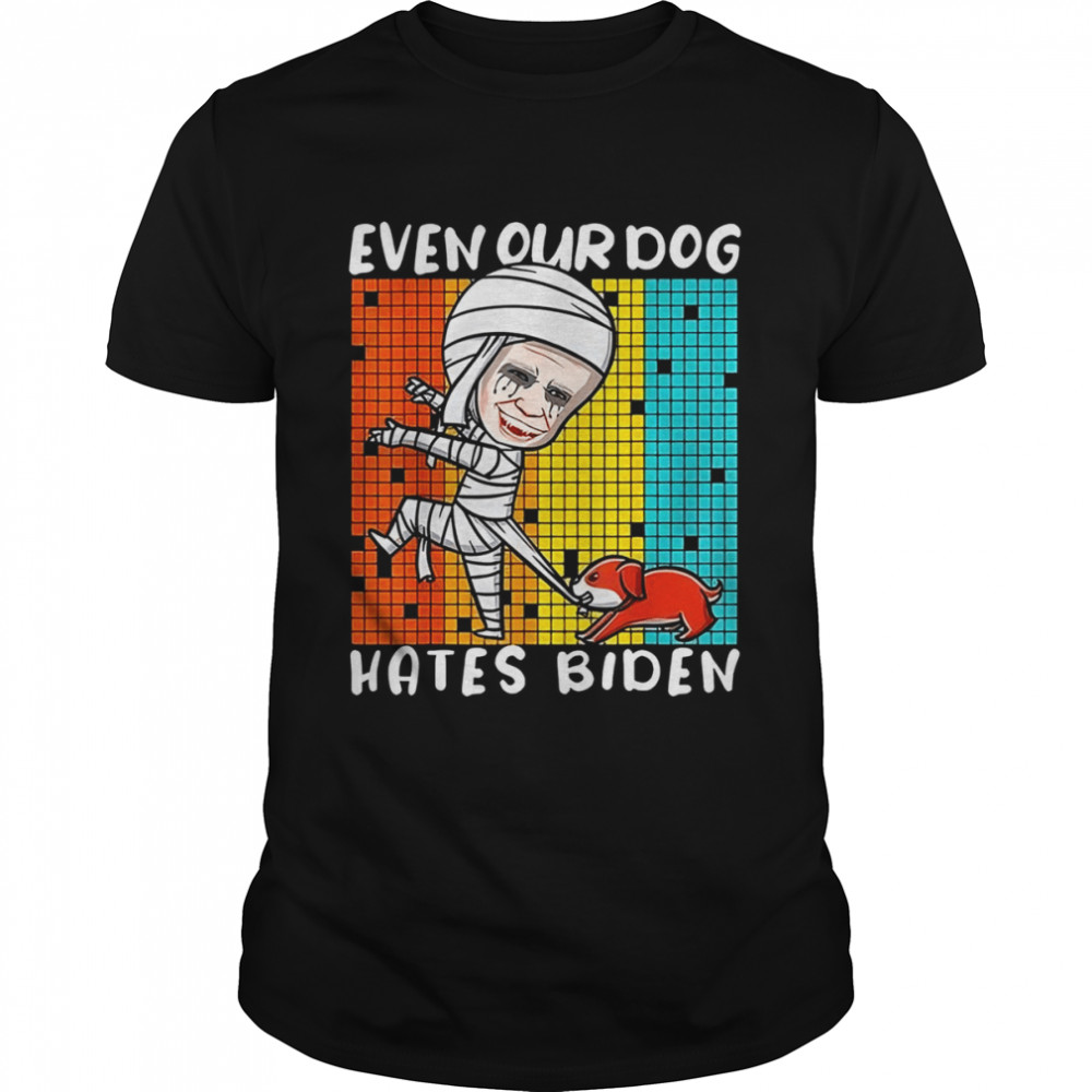 Biden Mummy Even Our Dog Hates Biden shirt Classic Men's T-shirt