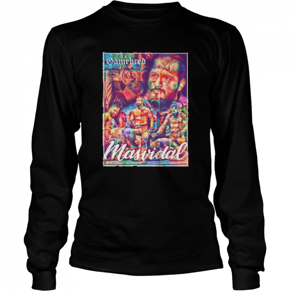 Colored Art Jorge Gamebred Masvidal shirt Long Sleeved T-shirt