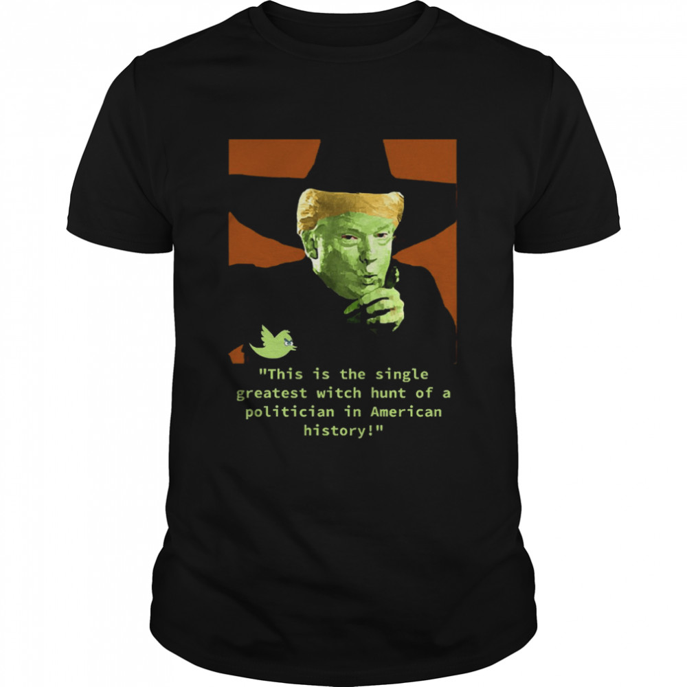 Donald Trump Witch Hunt Trump Halloween  Classic Men's T-shirt