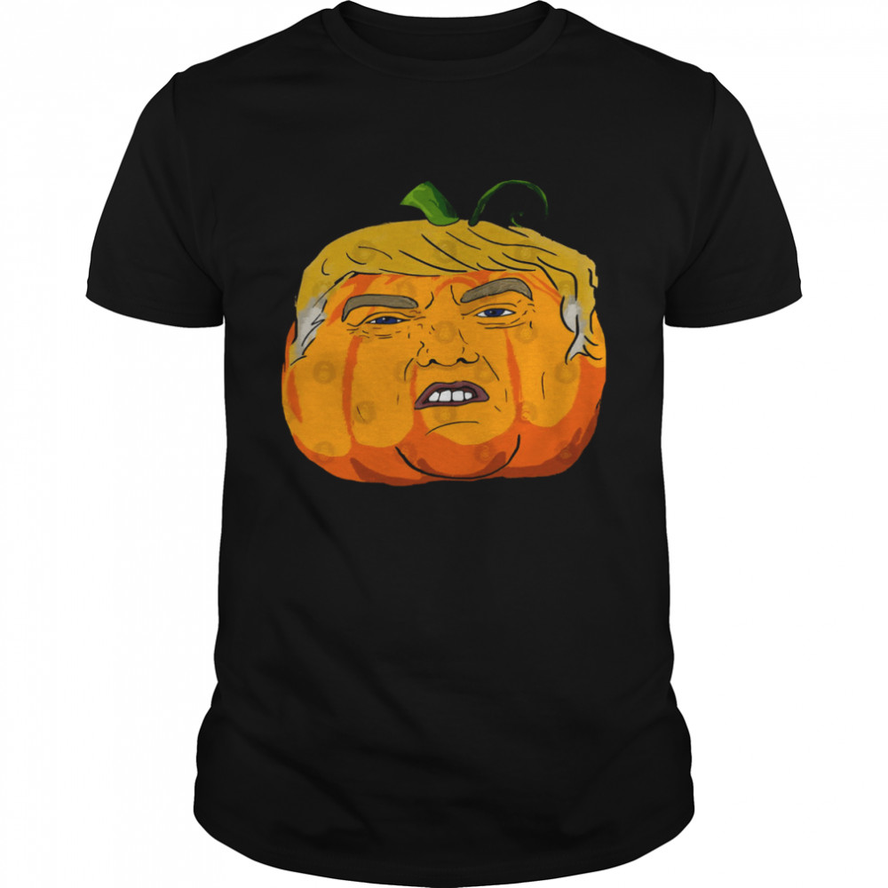 Donald Trumpkin Trump Halloween  Classic Men's T-shirt