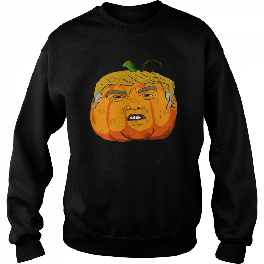 Donald Trumpkin Trump Halloween  Unisex Sweatshirt