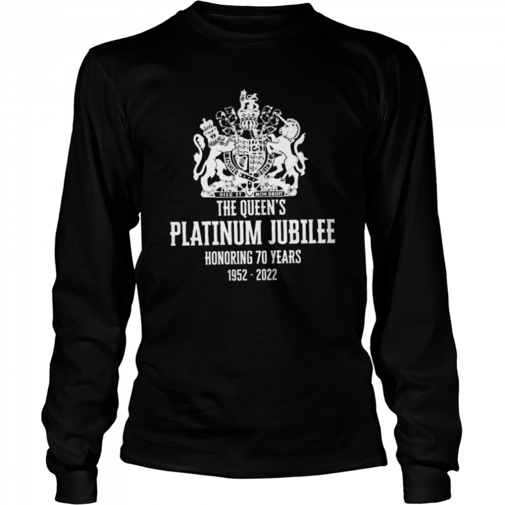 eiir the queens platinum jubilee 70 years queen elizabeth ii shirt long sleeved t shirt