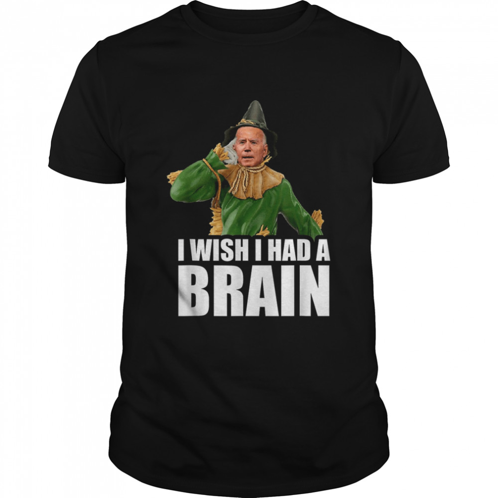 I Wish I Had A Brain Biden Halloween T  Classic Men's T-shirt
