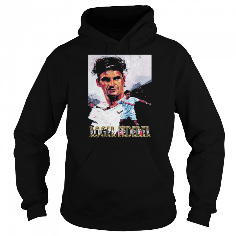 legend Roger Federer Retires T- Unisex Hoodie