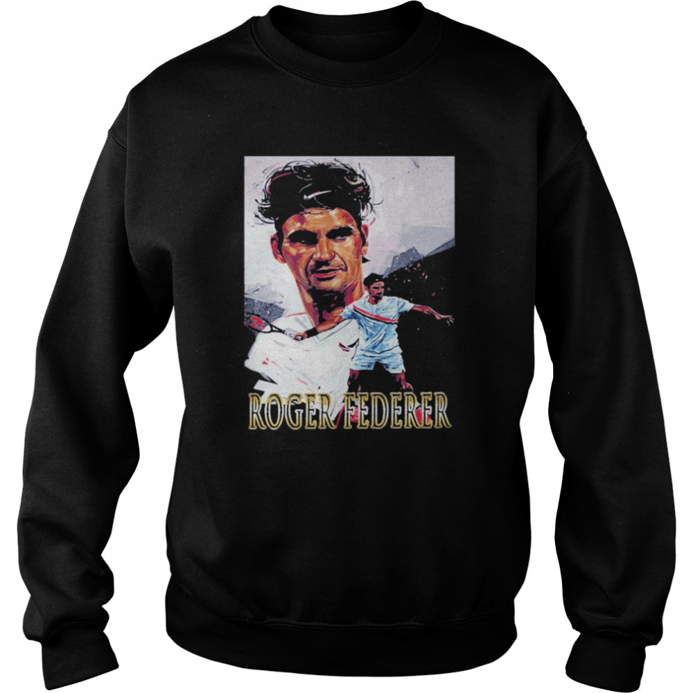 legend Roger Federer Retires T- Unisex Sweatshirt