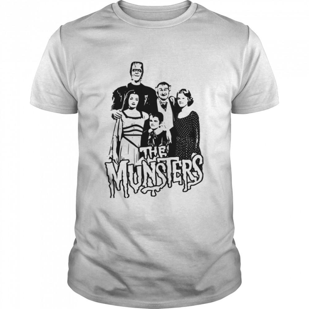 The Munsters Family Black And White Art shirt Classic Men's T-shirt