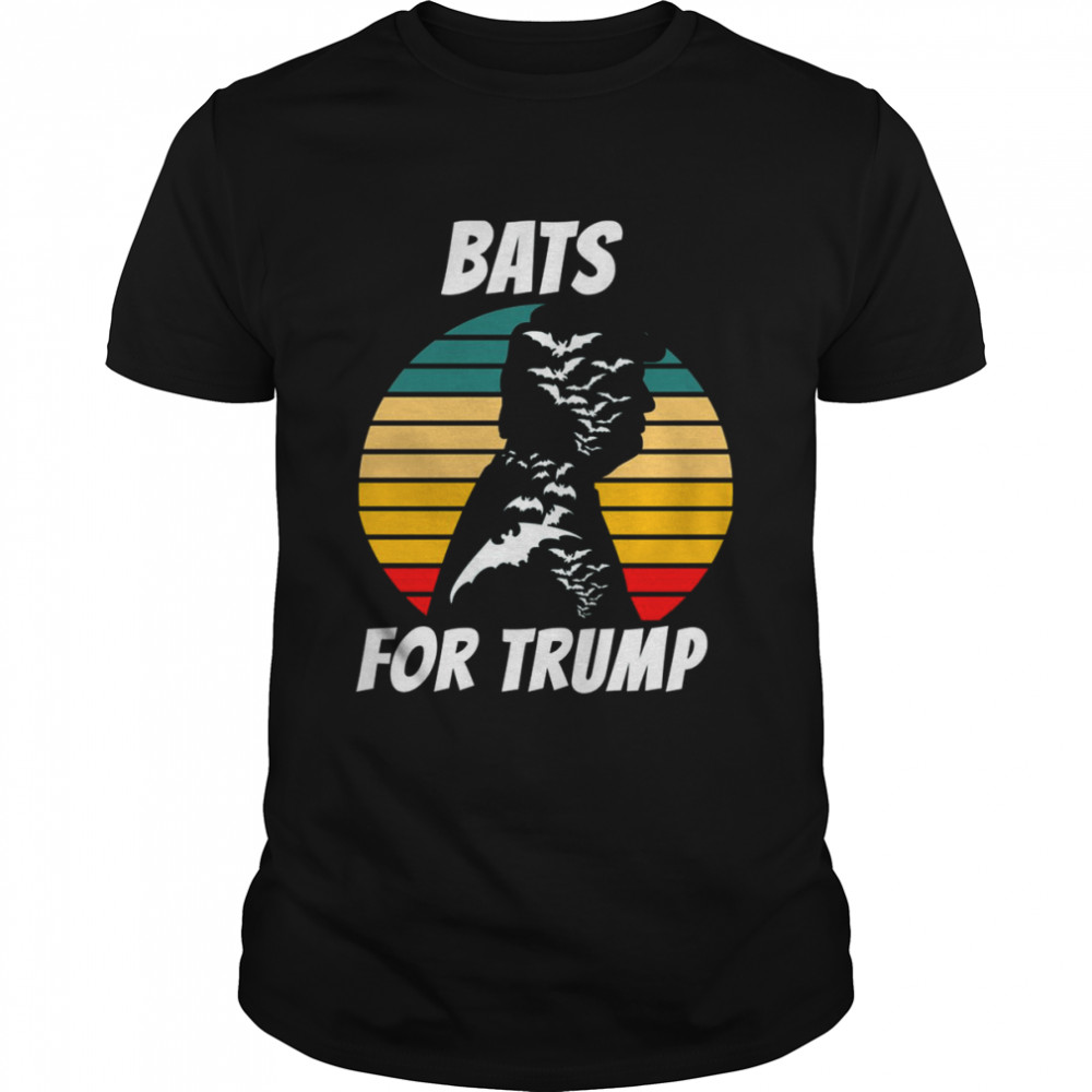 Vintage Bat Trump Halloween  Classic Men's T-shirt