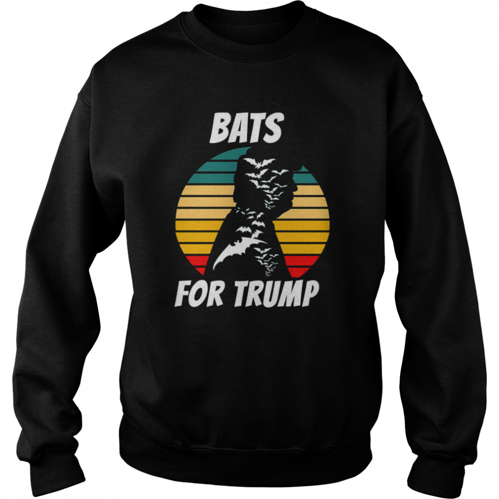Vintage Bat Trump Halloween  Unisex Sweatshirt
