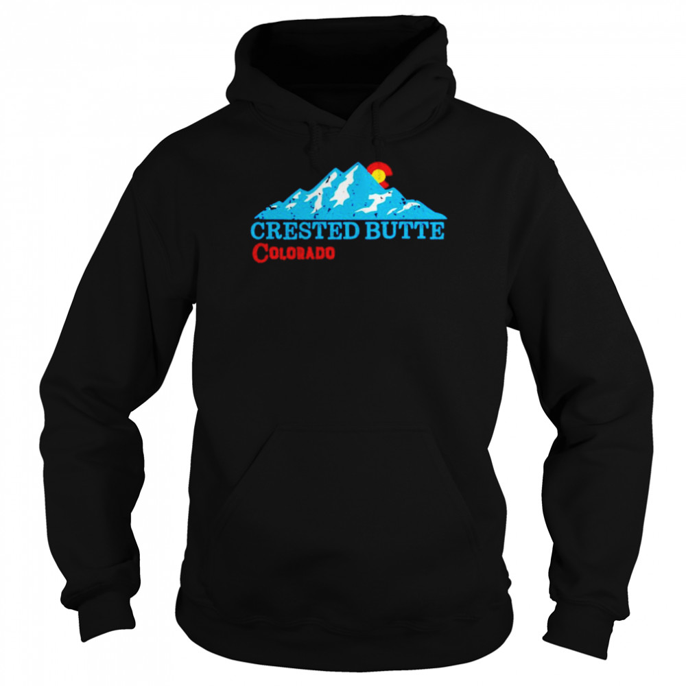 Vintage Retro Crested Butte Colorado shirt Unisex Hoodie