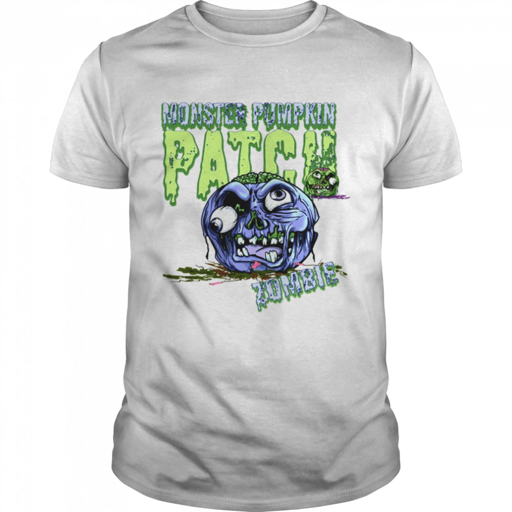 Zombie Monster Pumpkin Patch Halloween shirt Classic Men's T-shirt