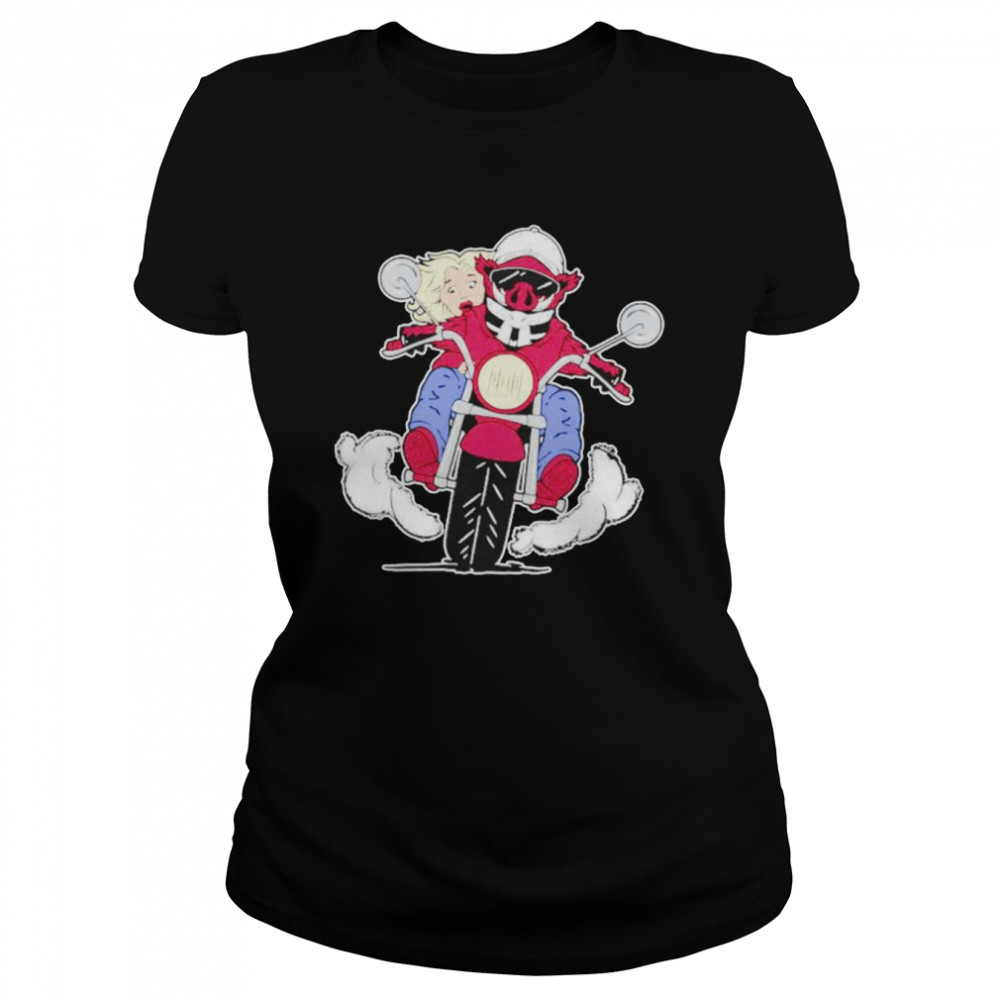 Arkansas Razorbacks football motorcycle shirt Classic Women's T-shirt