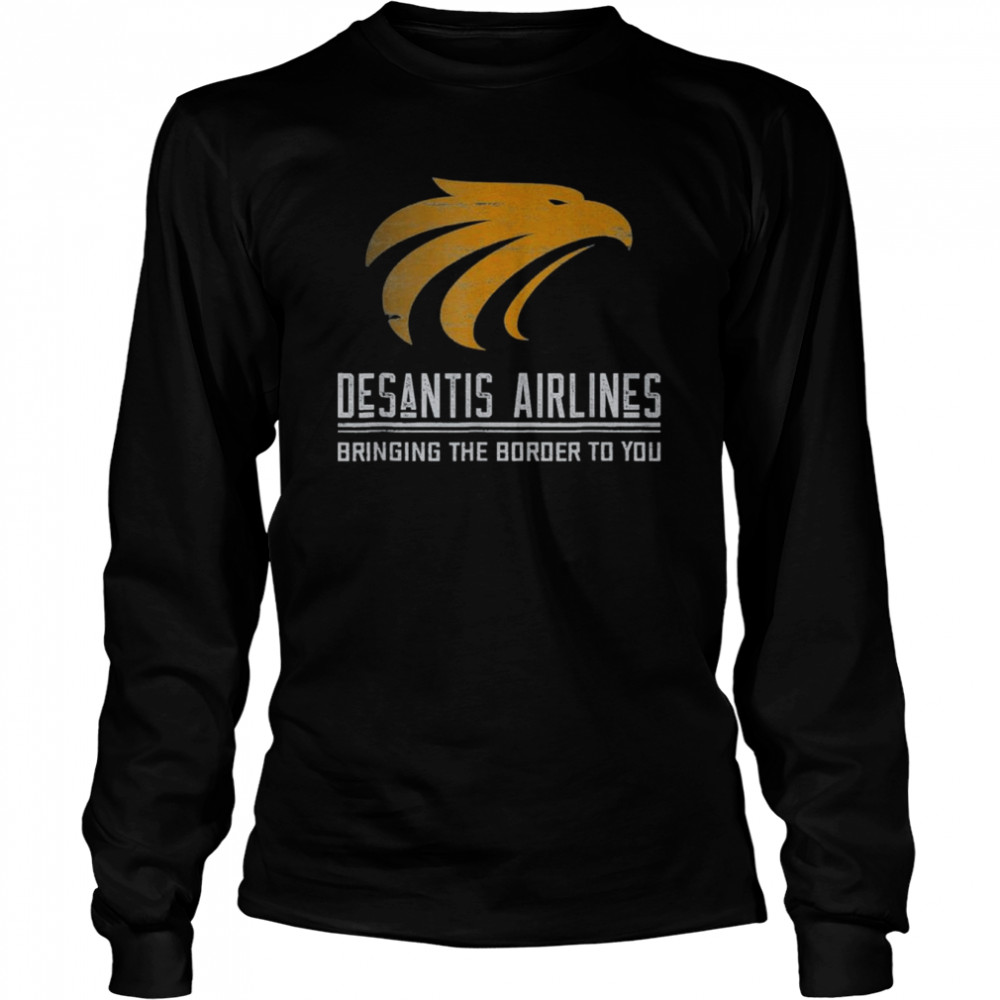 desantis airlines political ron desantis t long sleeved t shirt