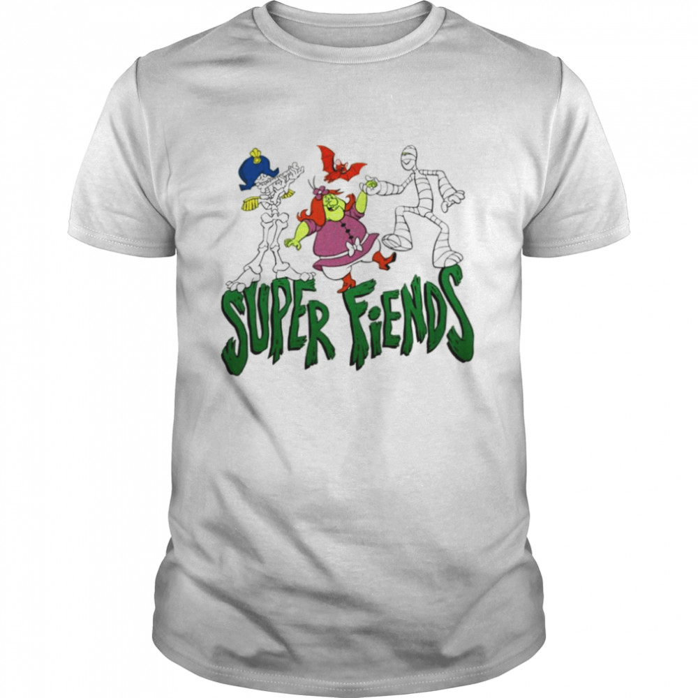 Groovie Goulies Bonapart Hagatha And Mummy With Super Fiends Logotype shirt