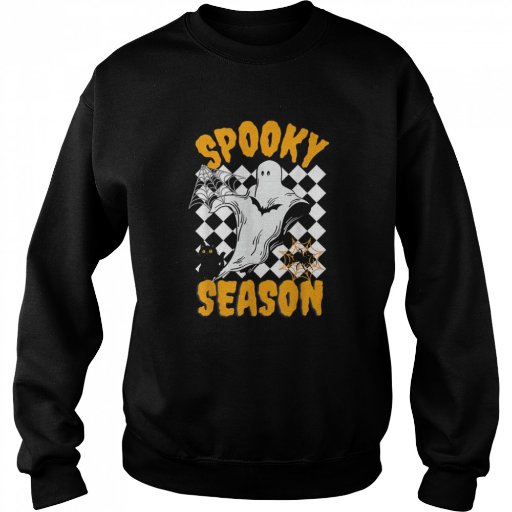 groovy ghost spooky season happy halloween shirt unisex sweatshirt