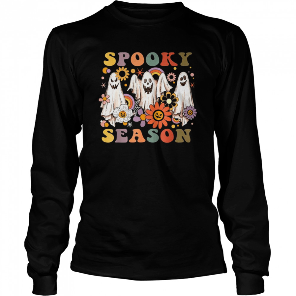groovy ghosts spooky season shirt long sleeved t shirt