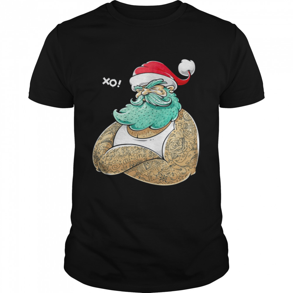Hipsta Claus XO Santa Merry Christmas shirt Classic Men's T-shirt