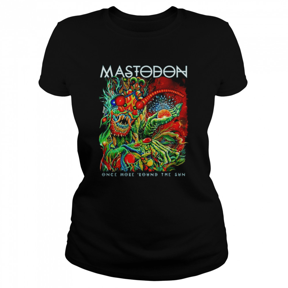 mastodon once more round the sun iconic shirt classic womens t shirt
