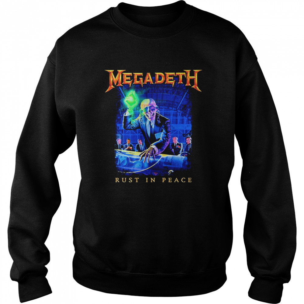 megadeth rust in peace tracklist shirt unisex sweatshirt