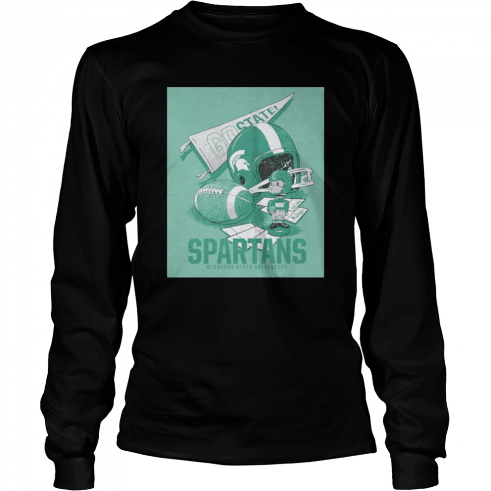 michigan state spartans football go state shirt long sleeved t shirt