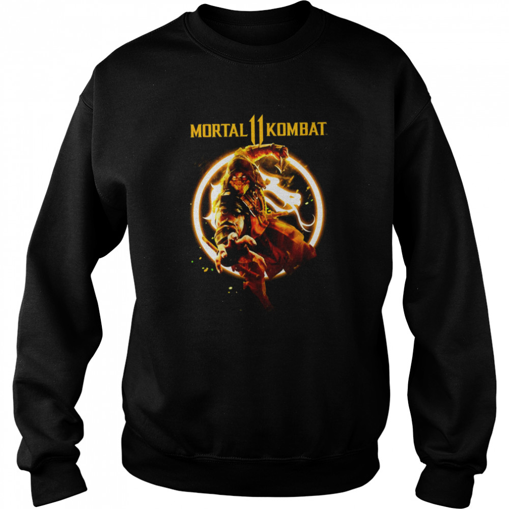 Mortal Kombat 11 Scorpion Flames shirt Unisex Sweatshirt