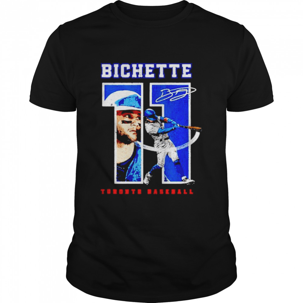 Number and Portrait Bo Bichette Toronto baseball shirt Classic Men's T-shirt