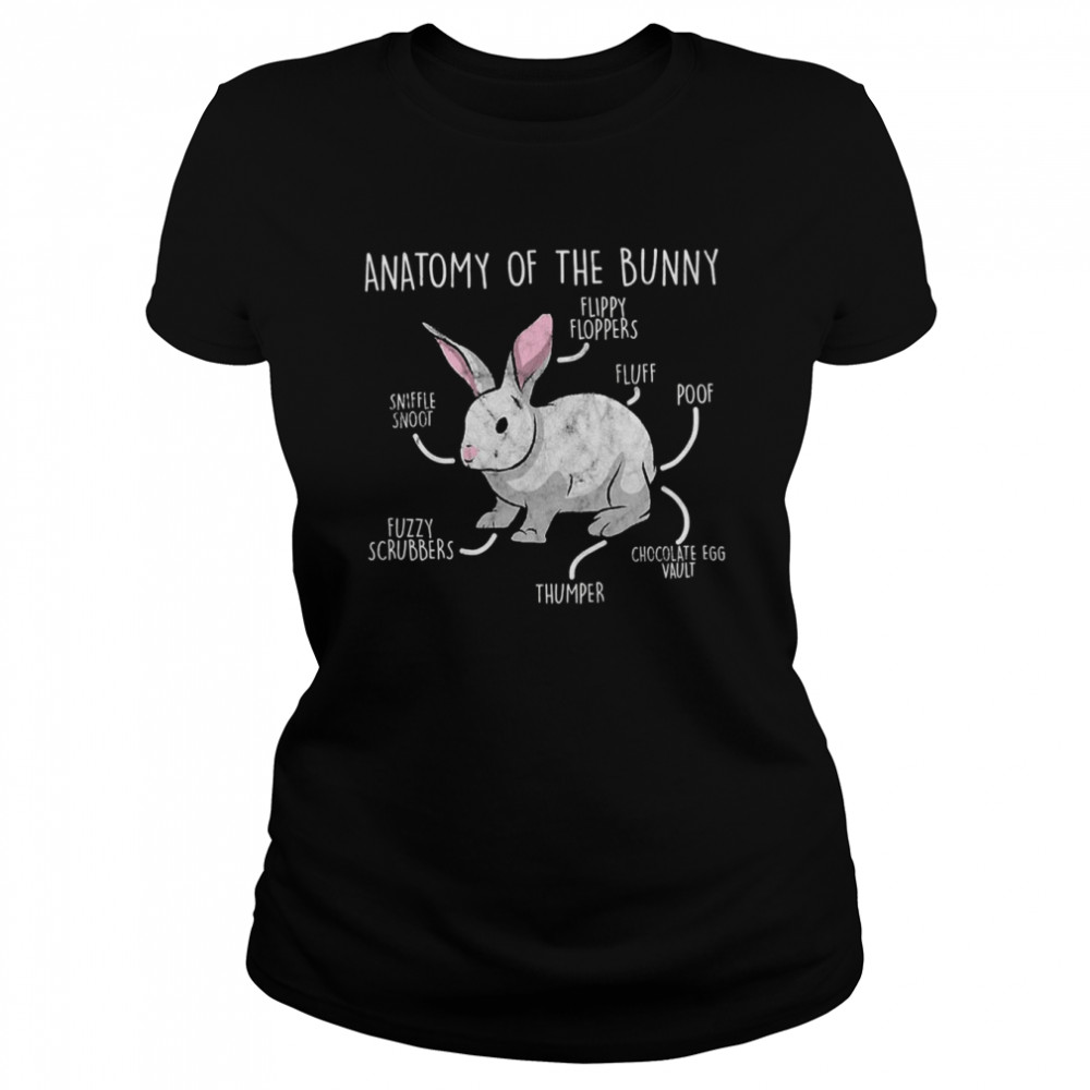 Rabbit Anatomy Bunny Animal Pet Owner shirt Classic Women's T-shirt