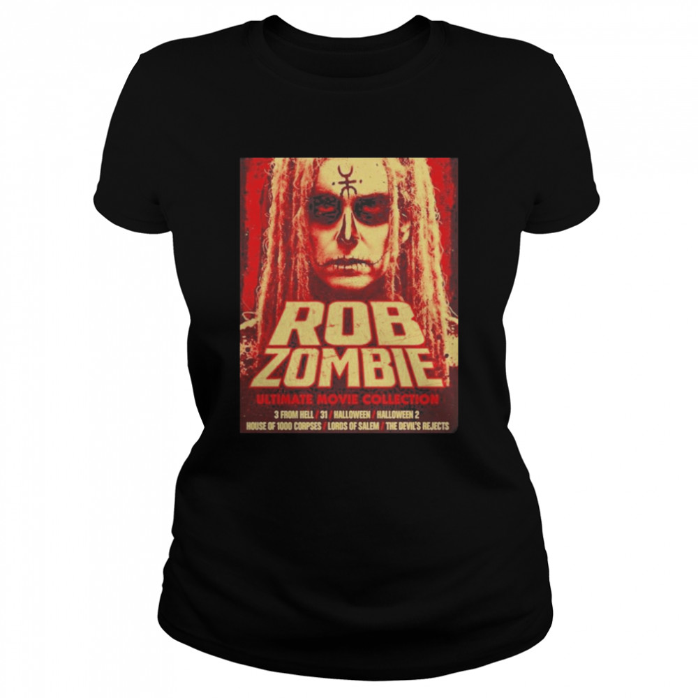 rob zombie halloween ultimate movie collection classic womens t shirt