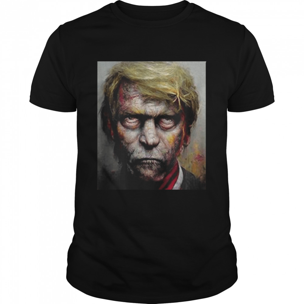 Scares Zombie Donald Trump Halloween T- Classic Men's T-shirt