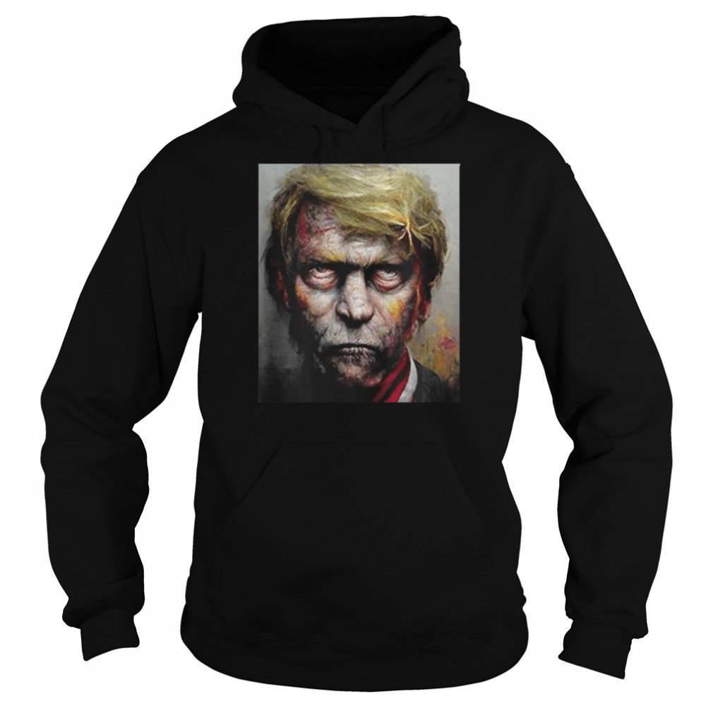 scares zombie donald trump halloween t unisex hoodie