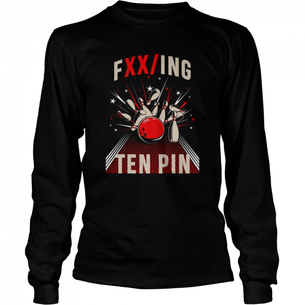 ten pin bowlling royalty shirt long sleeved t shirt