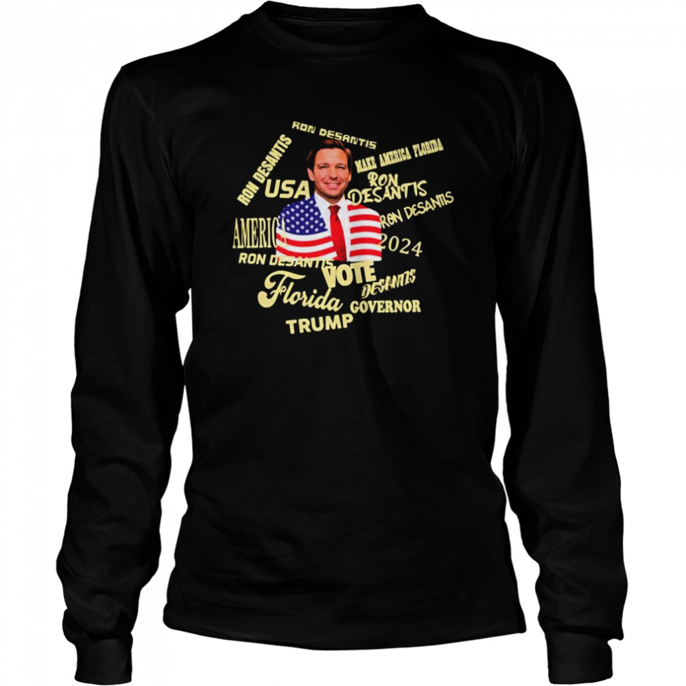 The Politican Art Ron Desantis shirt Long Sleeved T-shirt