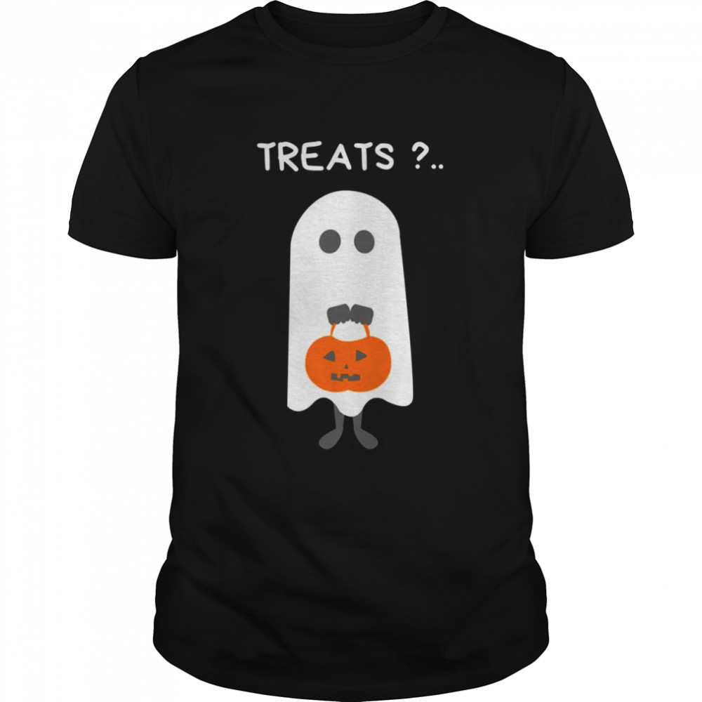 Treats Please Cute Ghost Funny Halloween shirt Classic Men's T-shirt