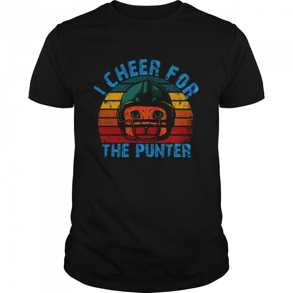 unny Retro Cat I Cheer For The Punter shirt Classic Men's T-shirt