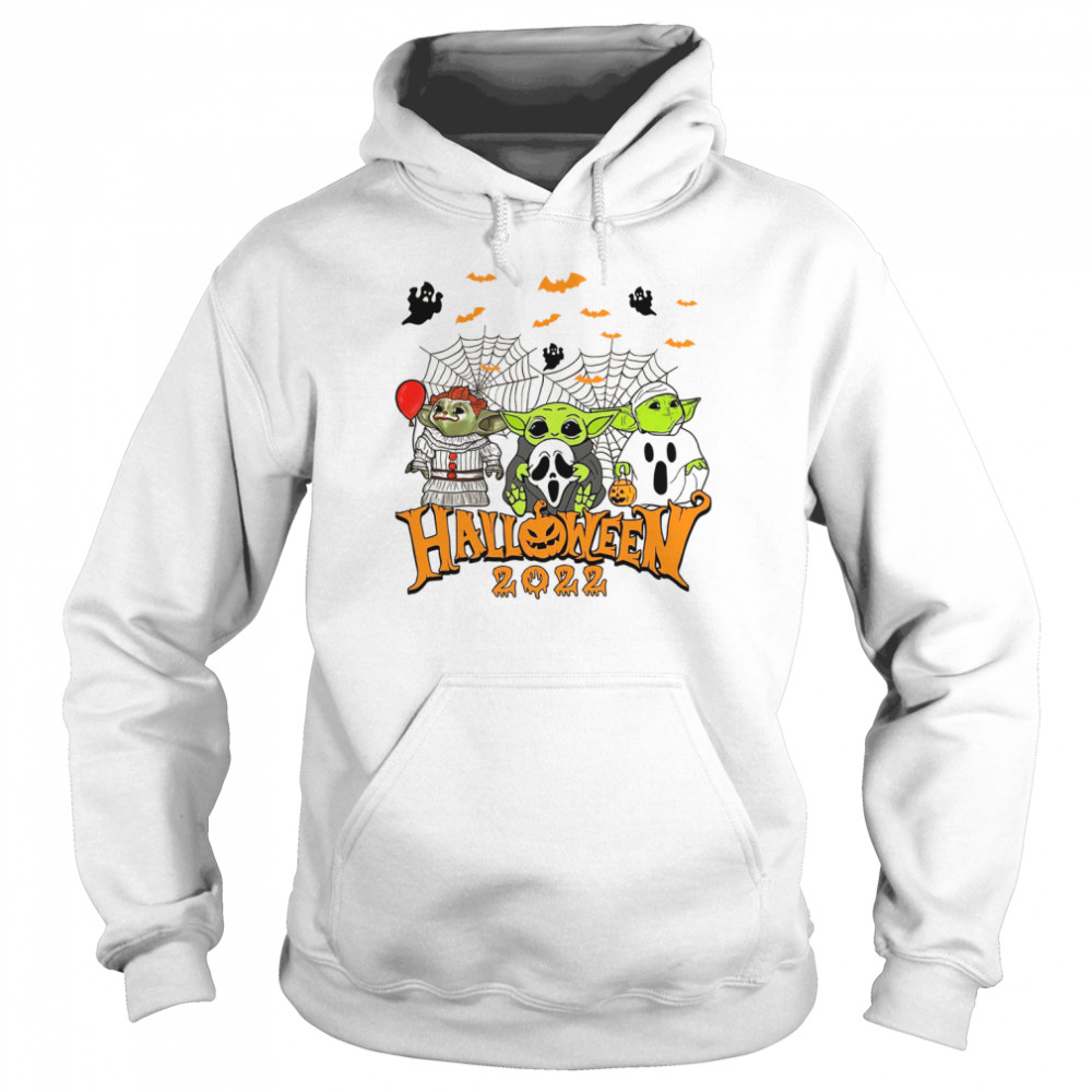 Horror Killer Style Baby Yoda Halloween shirt Unisex Hoodie