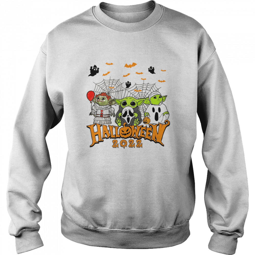 Horror Killer Style Baby Yoda Halloween shirt Unisex Sweatshirt