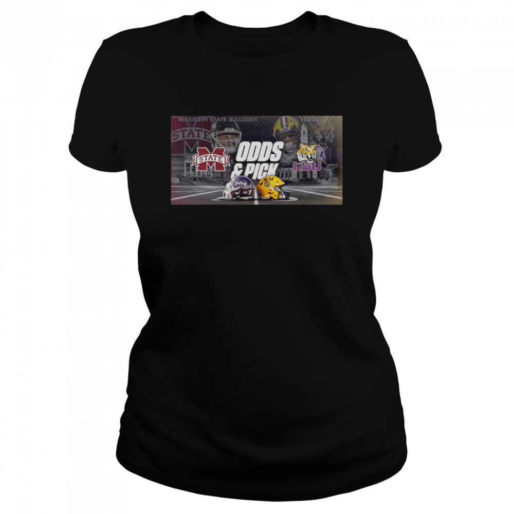 Mississippi State Bulldogs vs LSU Tiger Odds and Pick 2022 shirt Classic Women's T-shirt