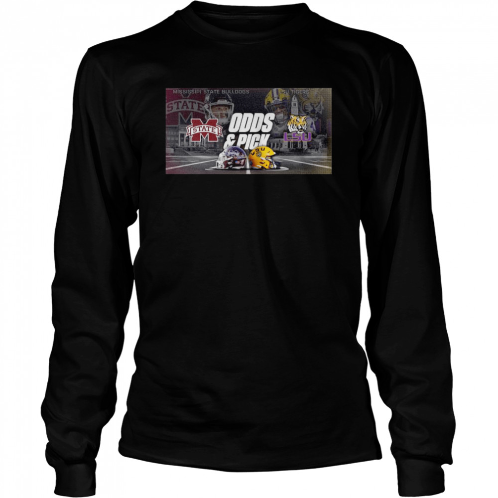 Mississippi State Bulldogs vs LSU Tiger Odds and Pick 2022 shirt Long Sleeved T-shirt
