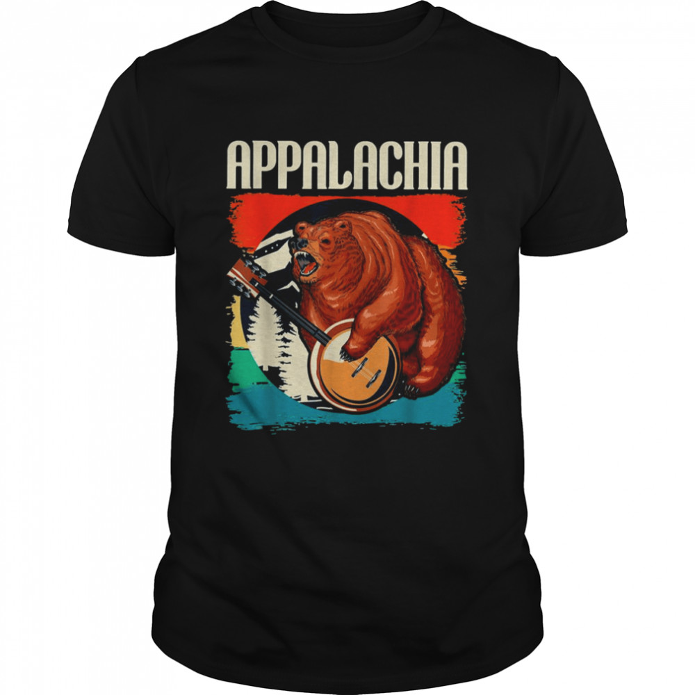 Appalachia Vintage Banjo Player Bluegrass Musician shirt