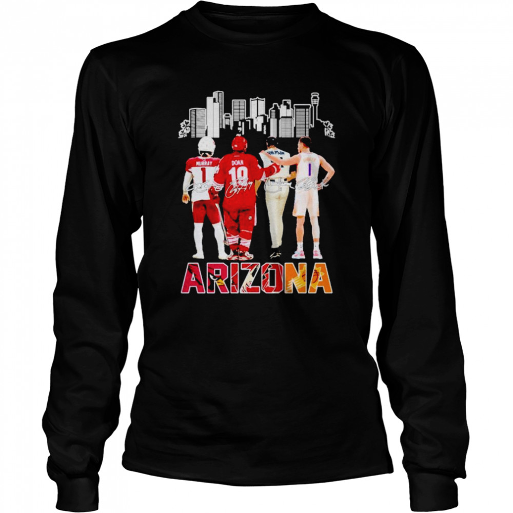 Arizona city Murray and Doan and Johnson and Booker signatures shirt Long Sleeved T-shirt