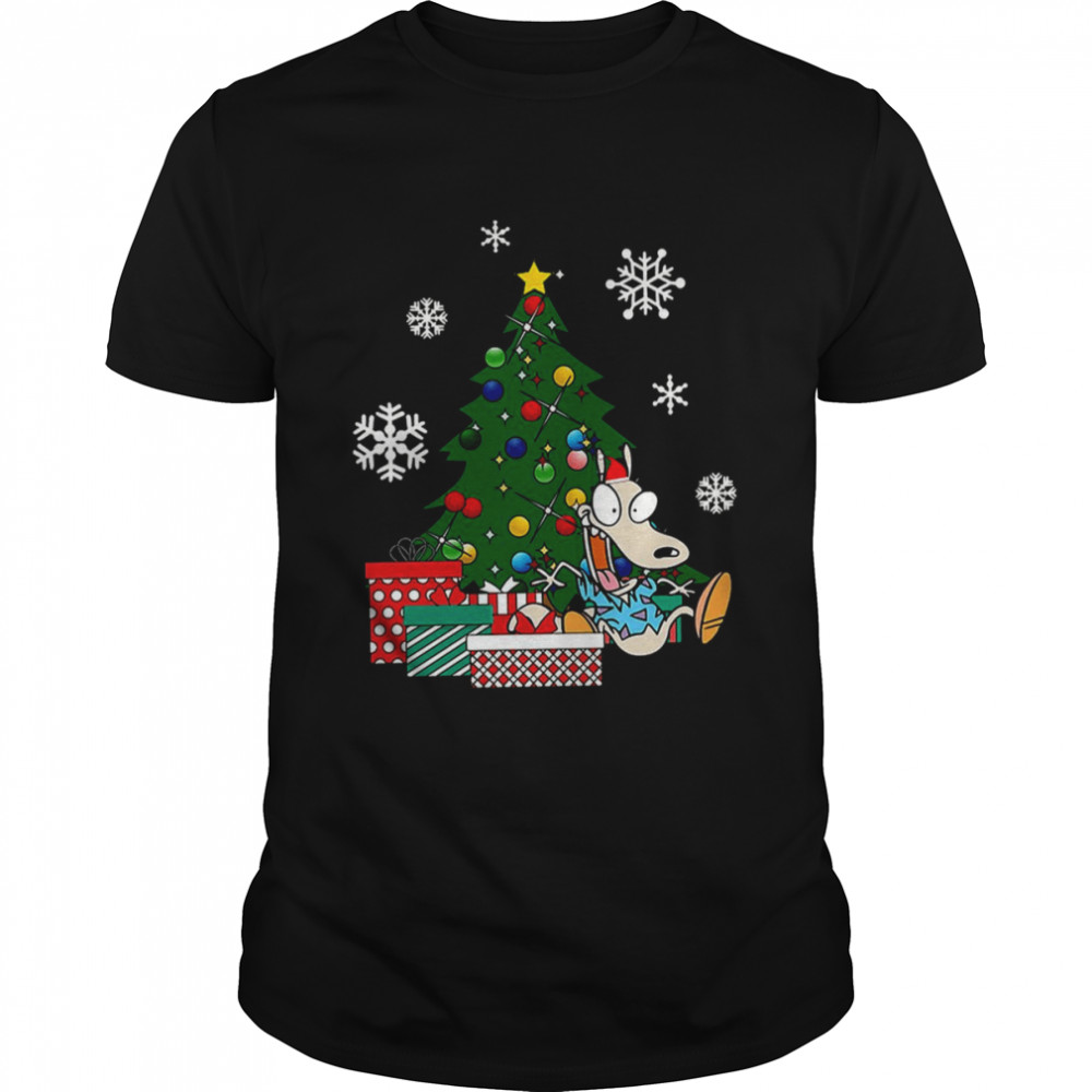 Around The Christmas Tree Rocko’s Modern Life shirt Classic Men's T-shirt