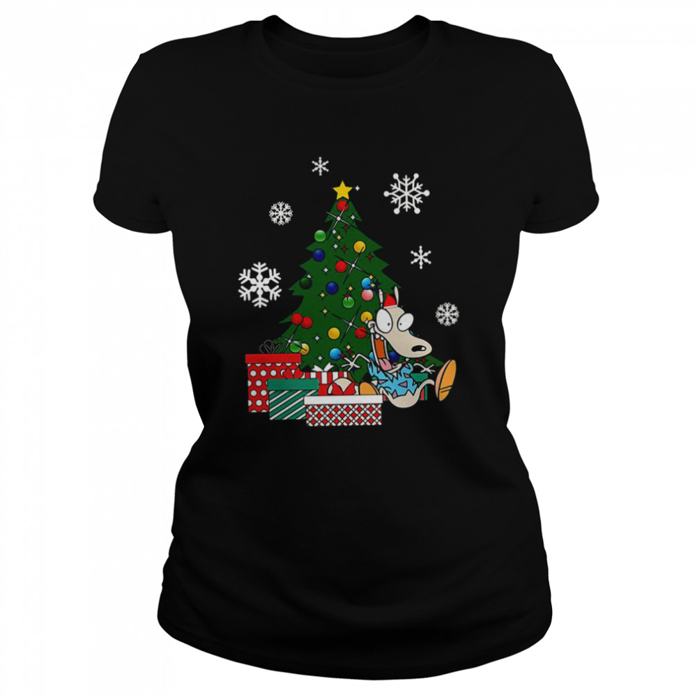 Around The Christmas Tree Rocko’s Modern Life shirt Classic Women's T-shirt