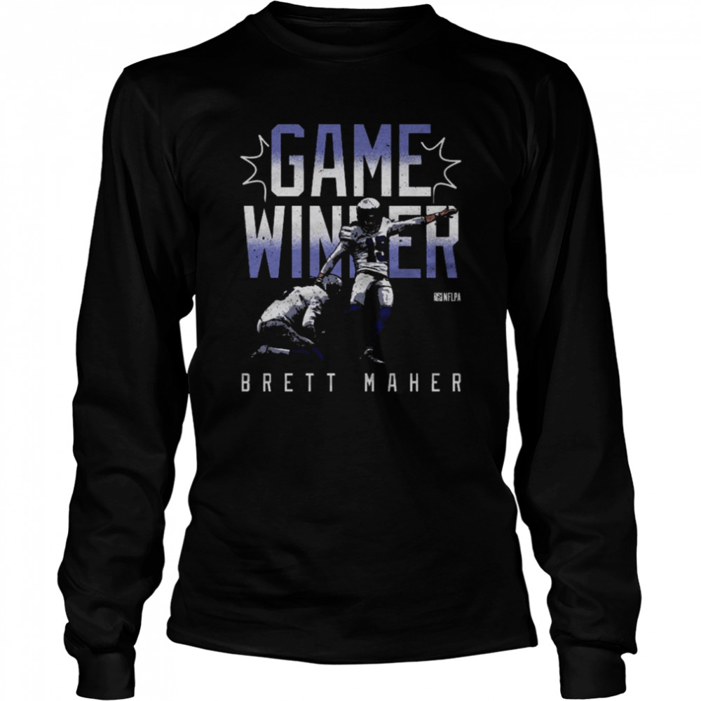 Brett Maher Dallas Game Winner shirt Long Sleeved T-shirt