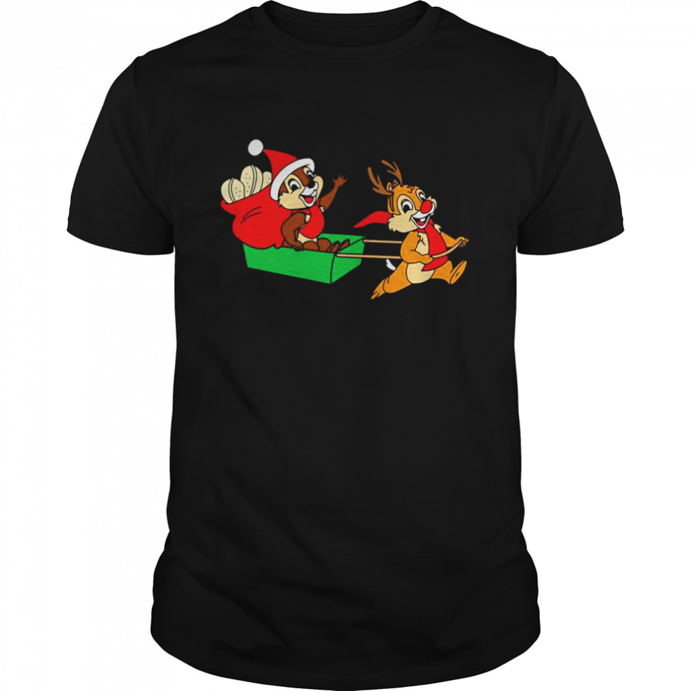 Chip And Dale On A Christmas Sleigh shirt