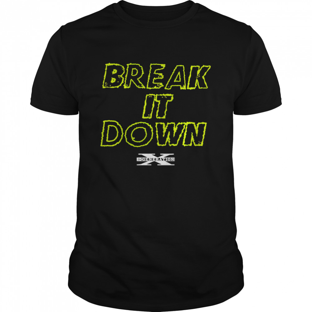 D-Generation X Break It Down Wordmark shirt