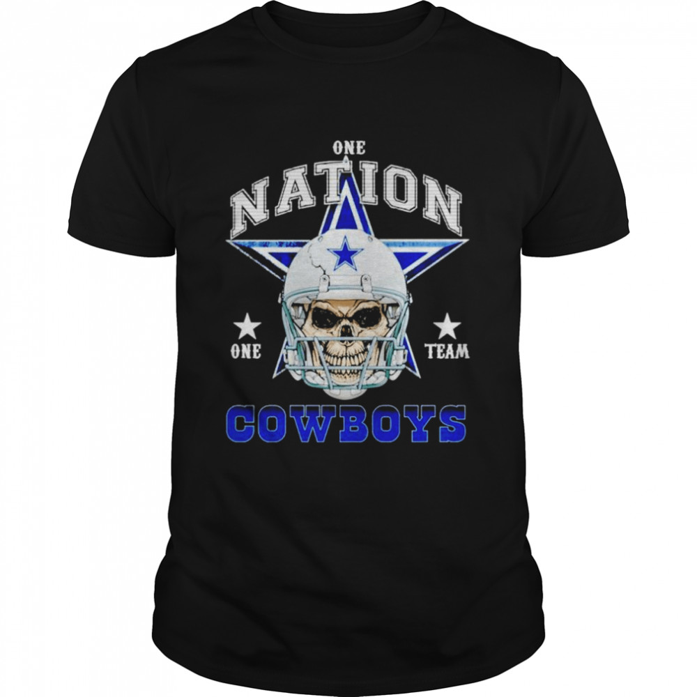 Dallas Cowboys Skull nation one team shirt