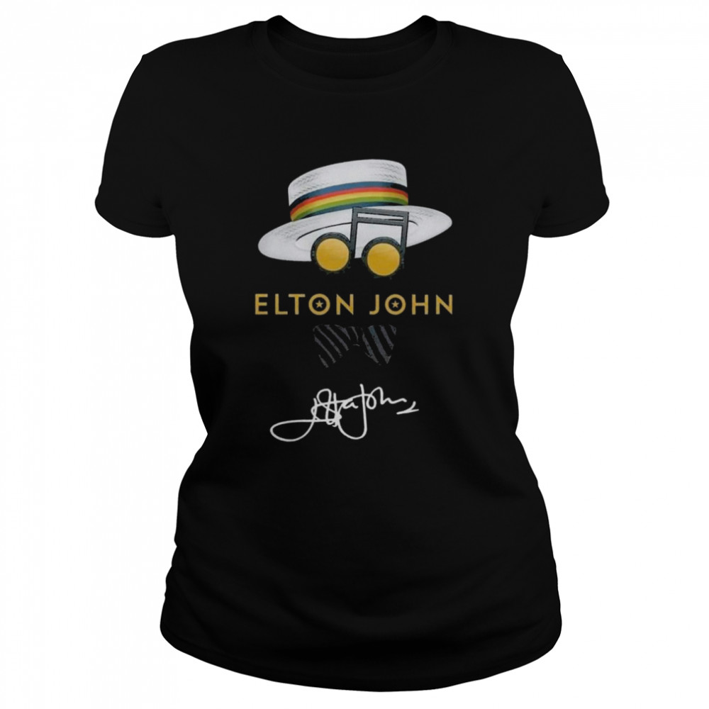 Elton John Music 2022 signature shirt Classic Women's T-shirt