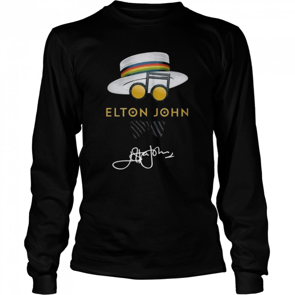 Elton John Music 2022 signature shirt Long Sleeved T-shirt