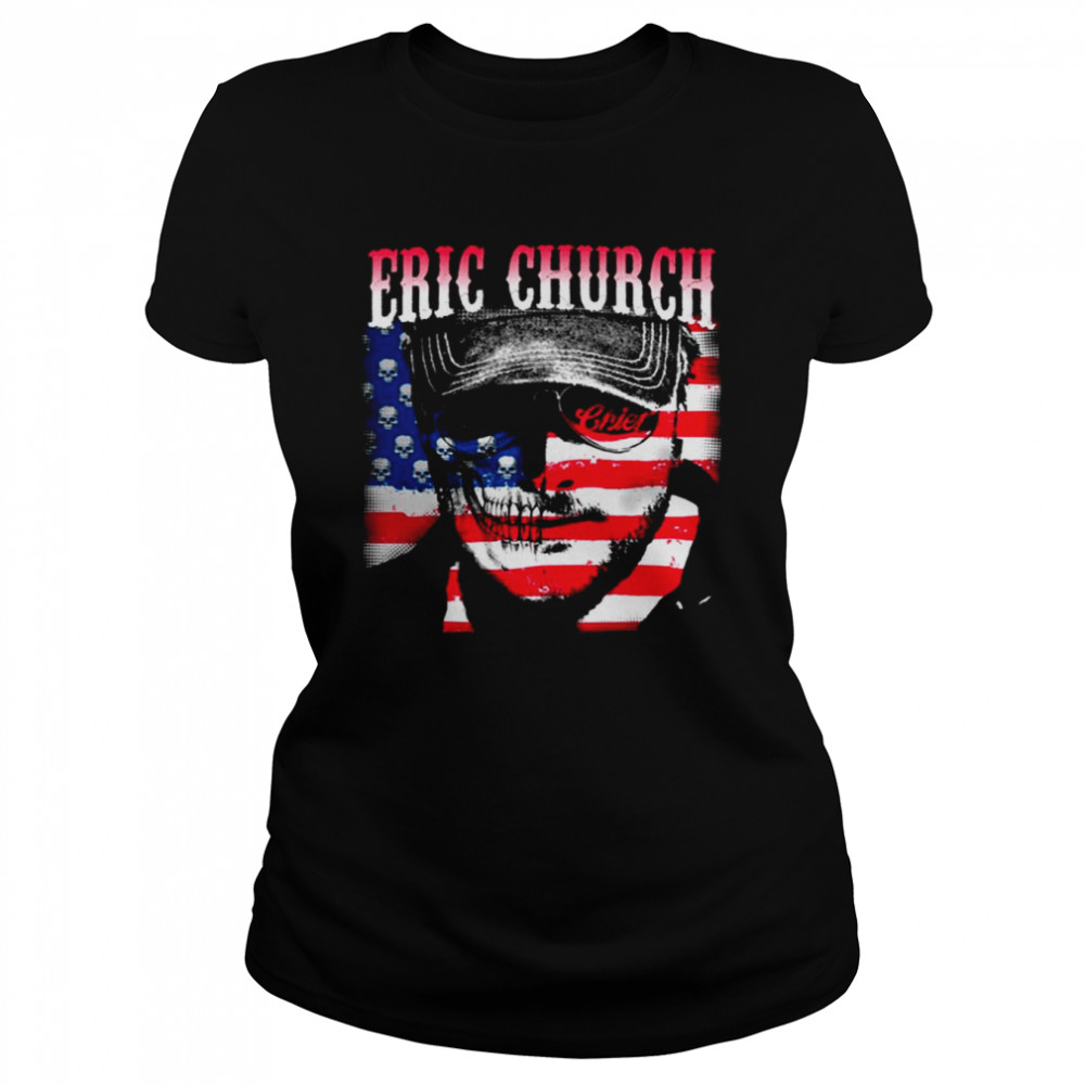 eric church mix american flag shirt classic womens t shirt